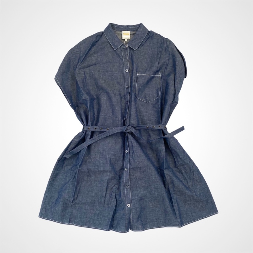 TseSay Denim Wash Shirt Dress, NWT